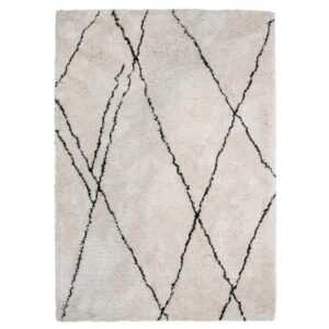Hoorns Šedo bílý koberec se vzorem Ackerly 170 x 240 cm