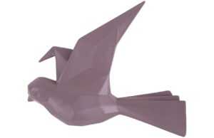 Time for home Fialová nástěnná dekorace Origami Bird S