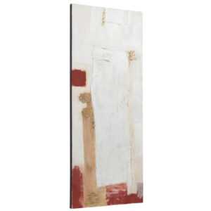 Bílo červený abstraktní obraz Kave Home Winona 120 x 50 cm