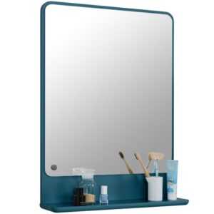 Tmavě modré lakované koupelnové zrcadlo Tom Tailor Color Bath 70 x 52 cm