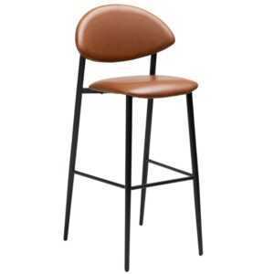 ​​​​​Dan-Form Hnědá koženková barová židle DAN-FORM Tush 81 cm