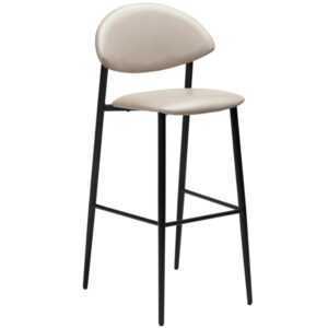 ​​​​​Dan-Form Světle šedá koženková barová židle DAN-FORM Tush 81 cm