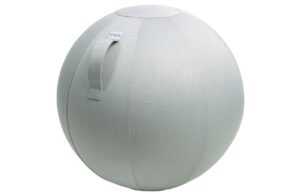 Stříbrný sedací / gymnastický míč  VLUV LEIV Ø 75 cm