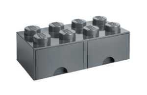 Šedý úložný box LEGO® Storage 25 x 50 cm