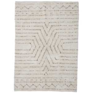 Bílý bavlněný koberec Bloomingville Maggy 180 x 120 cm