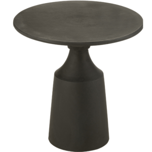 Černý hliníkový odkládací stolek J-line Rendat 45 cm