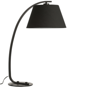 Černá stolní lampa J-line Molta