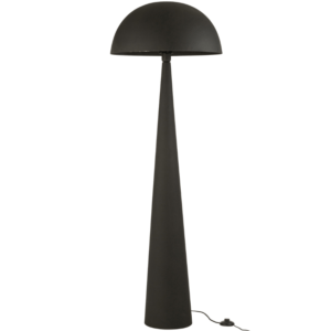 Černá kovová stojací lampa J-line Musra 148 cm