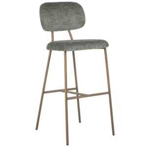Šedozelená látková barová židle Richmond Xenia 79 cm