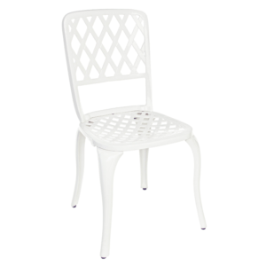Bílá hliníková zahradní židle Bizzotto Faenza