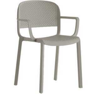 Pedrali Béžová plastová jídelní židle Dome 266