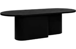 Noo.ma Černý dubový konferenční stolek Looi 115 x 50 cm