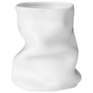 Audo CPH Bílá keramická váza AUDO COLLAPSE 20 cm