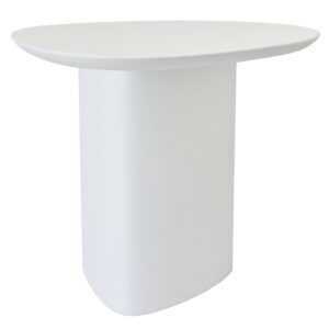 Bílý lakovaný odkládací stolek RAGABA CELLS 50 x 50 cm
