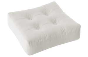 Bílý sedací polštář Karup Design More 70 x 70 cm