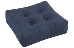 Tmavě modrý sedací polštář Karup Design More 70 x 70 cm