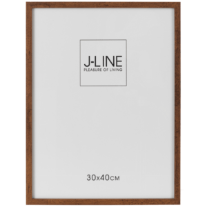 Tmavě hnědý dřevěný fotorámeček J-line Grove 41