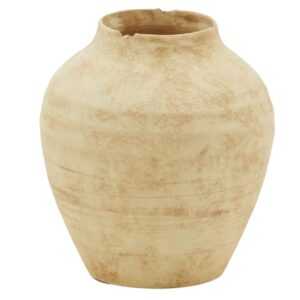 Béžová keramická váza Kave Home Silbet 20