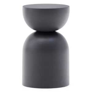 Šedý kovový odkládací stolek Kave Home Rachell 30