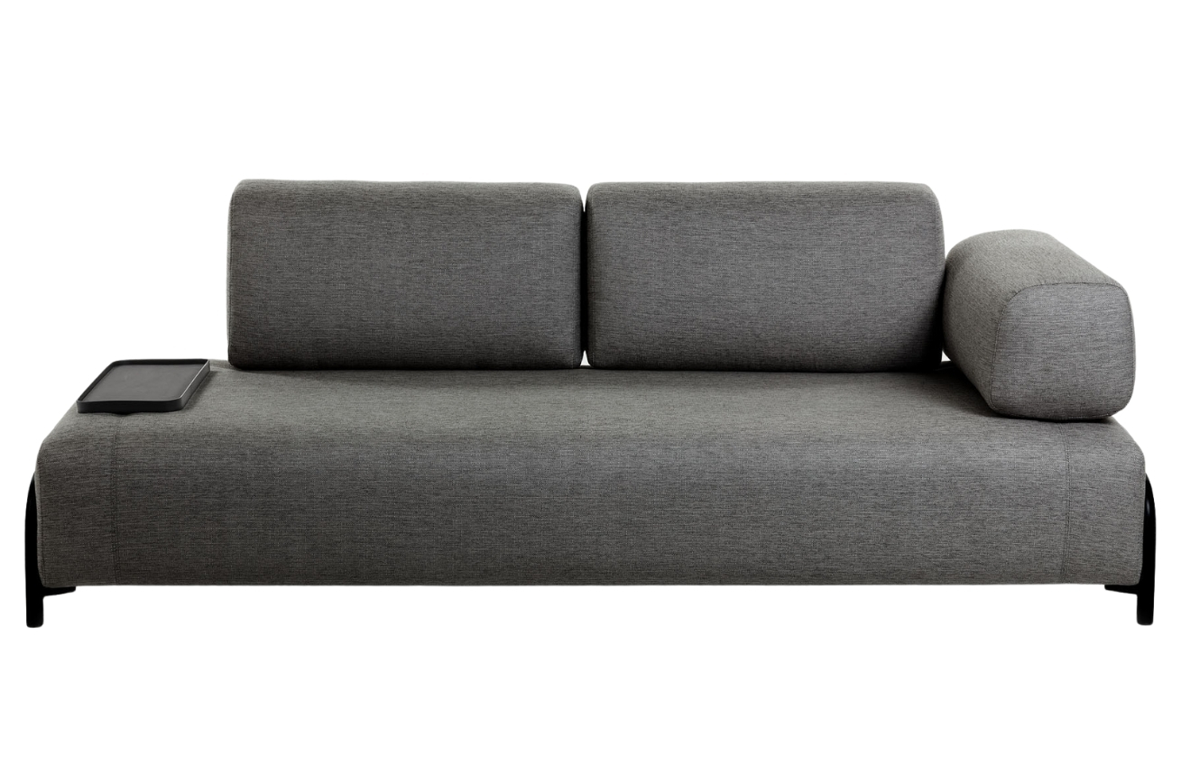 Pohovka Kave Home Compo s malým stolkem 232 cm