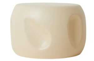 HKLIVING Béžový keramický odkládací stolek Currents 50 cm