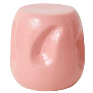 HKLIVING Růžový keramický odkládací stolek Currents 38 cm