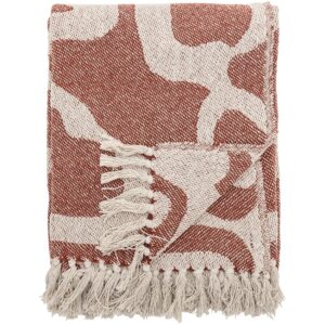 Bloomingville Hnědo-béžový pléd Salobre 160 x 130 cm