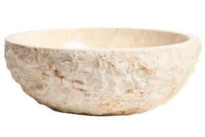 Kave Home Béžové mramorové umyvadlo na desku Orvane Ø 40 cm