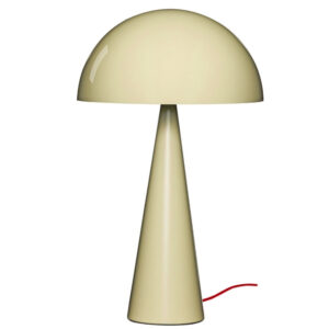 Béžová kovová stolní lampa Hübsch Mush 50 cm