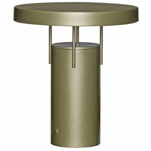 Zelená kovová nabíjecí stolní LED lampa Hübsch BringMe