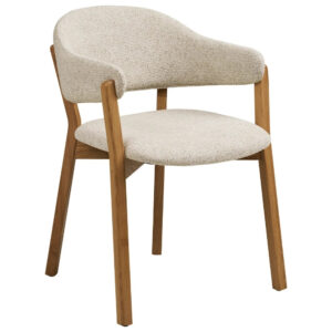 Nordic Living Béžová jídelní židle Dunkri