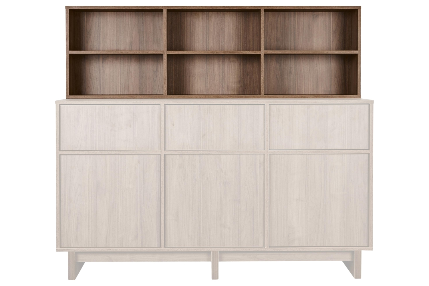 Hnědá modulární police Quax Kyo