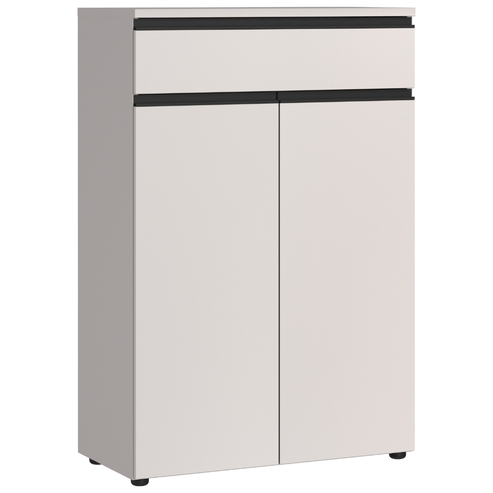 Germania Krémově bílá kancelářská skříň Bedano 120 x 81 cm se zásuvkou