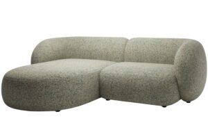 Zelená čalouněná rohová pohovka MICADONI Kate 255 cm