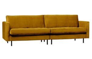 WOOOD Sametová pohovka Raden 275 cm s prošíváním