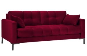 Micadoni Sametová pohovka Mamaia 177 cm