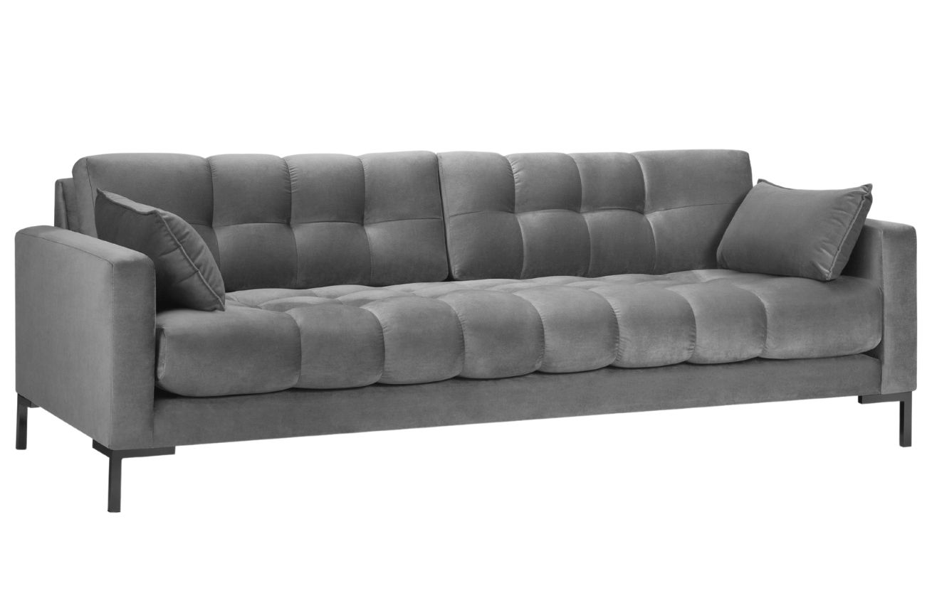 Micadoni Sametová pohovka Mamaia 217 cm