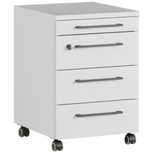 Germania Světle šedý pojízdný kontejner Agenda 42 x 49 cm