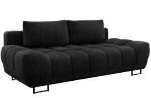 Windsor & Co Černá rozkládací pohovka Cirrus 215 cm