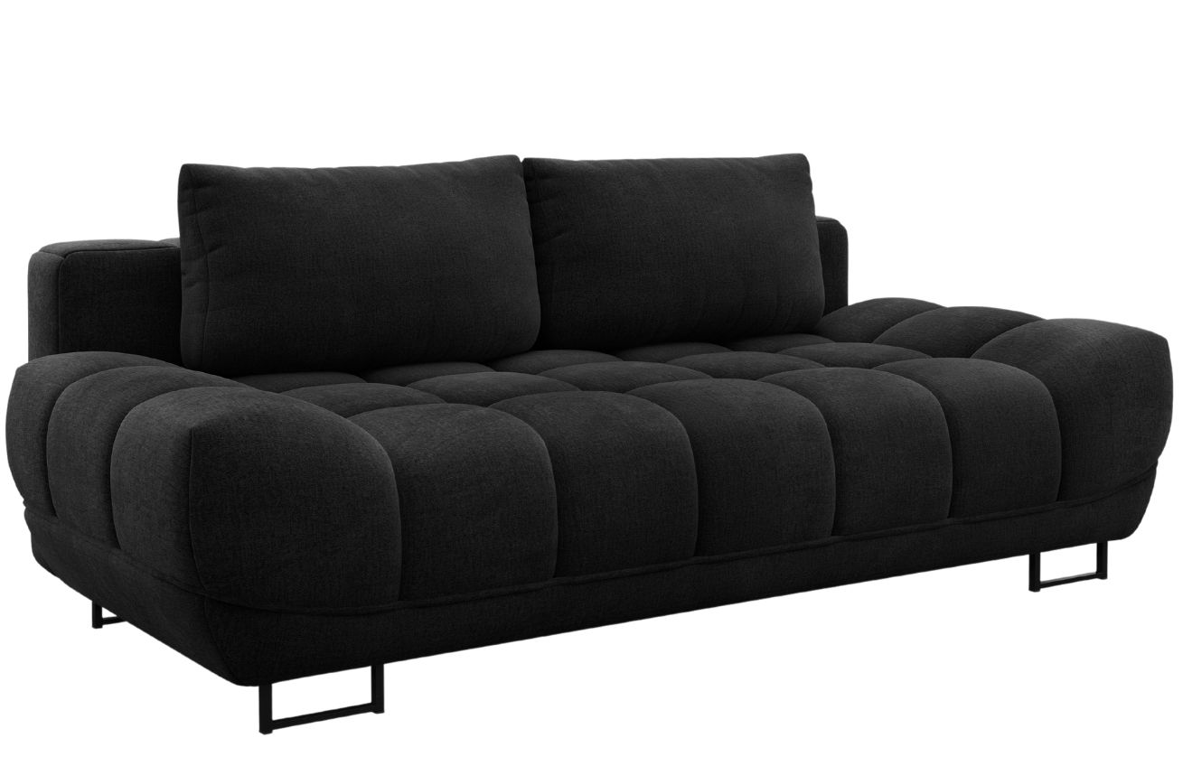 Windsor & Co Černá rozkládací pohovka Cirrus 215 cm