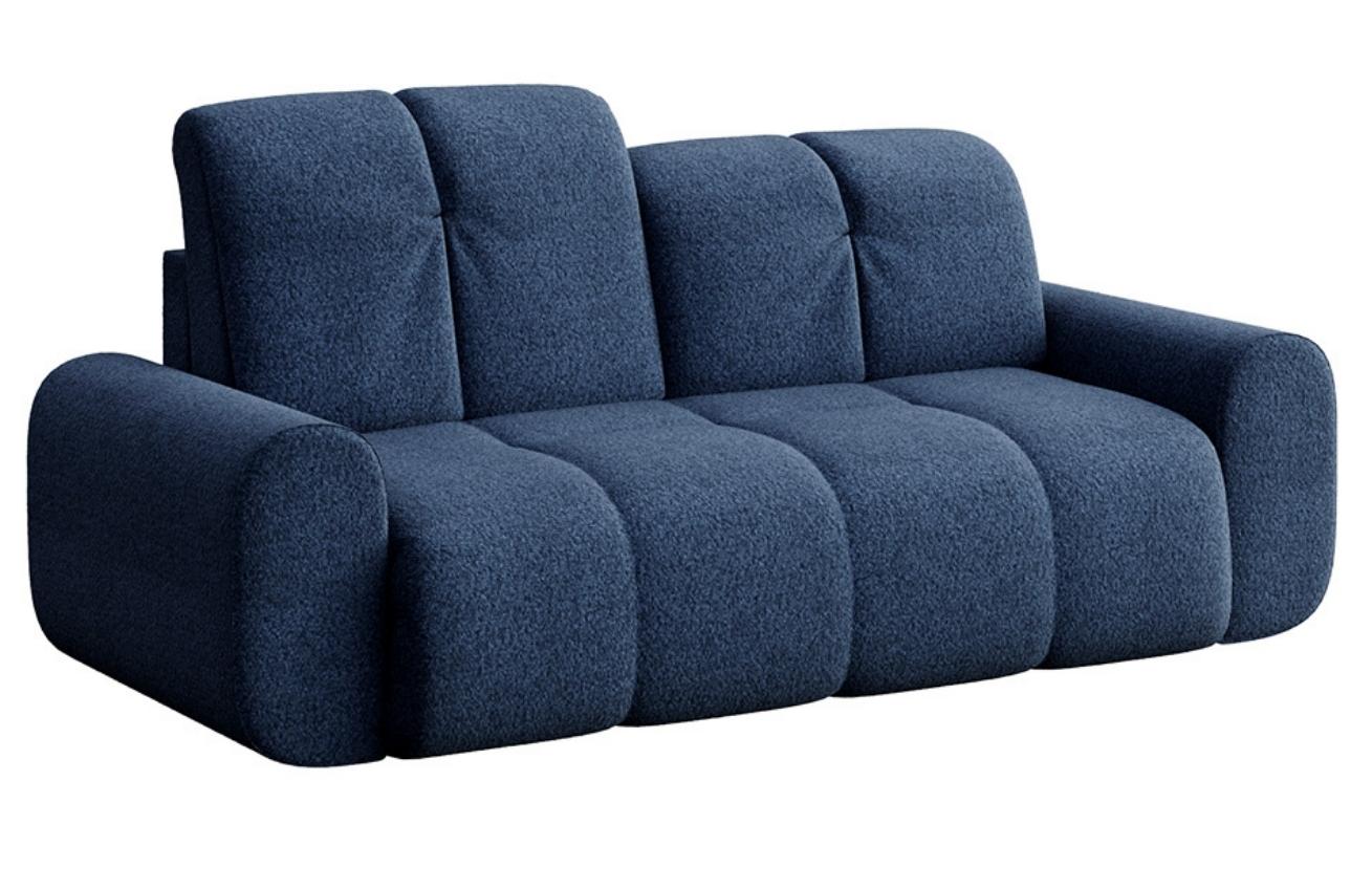 Devichy Tmavě modrá bouclé dvoumístná pohovka Tous 210 cm