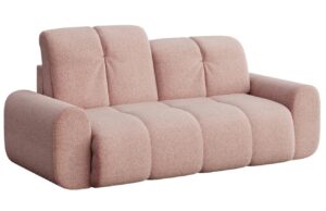 Devichy Růžová bouclé dvoumístná pohovka Tous 210 cm