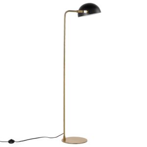 Somcasa Černo-zlatá kovová stojací lampa Godall 150 cm