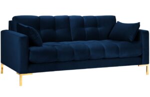 Micadoni Sametová pohovka Mamaia 177 cm