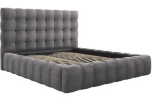 Micadoni Sametová postel Mamaia 180 x 200 cm s úložným prostorem