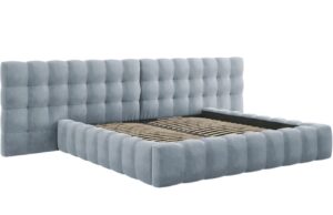 Micadoni Sametová postel Mamaia 200 x 200 cm s úložným prostorem