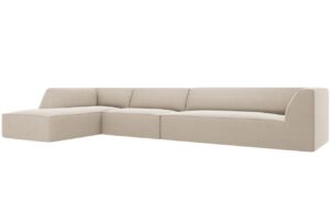 Micadoni Sametová rohová pohovka Ruby 366 cm