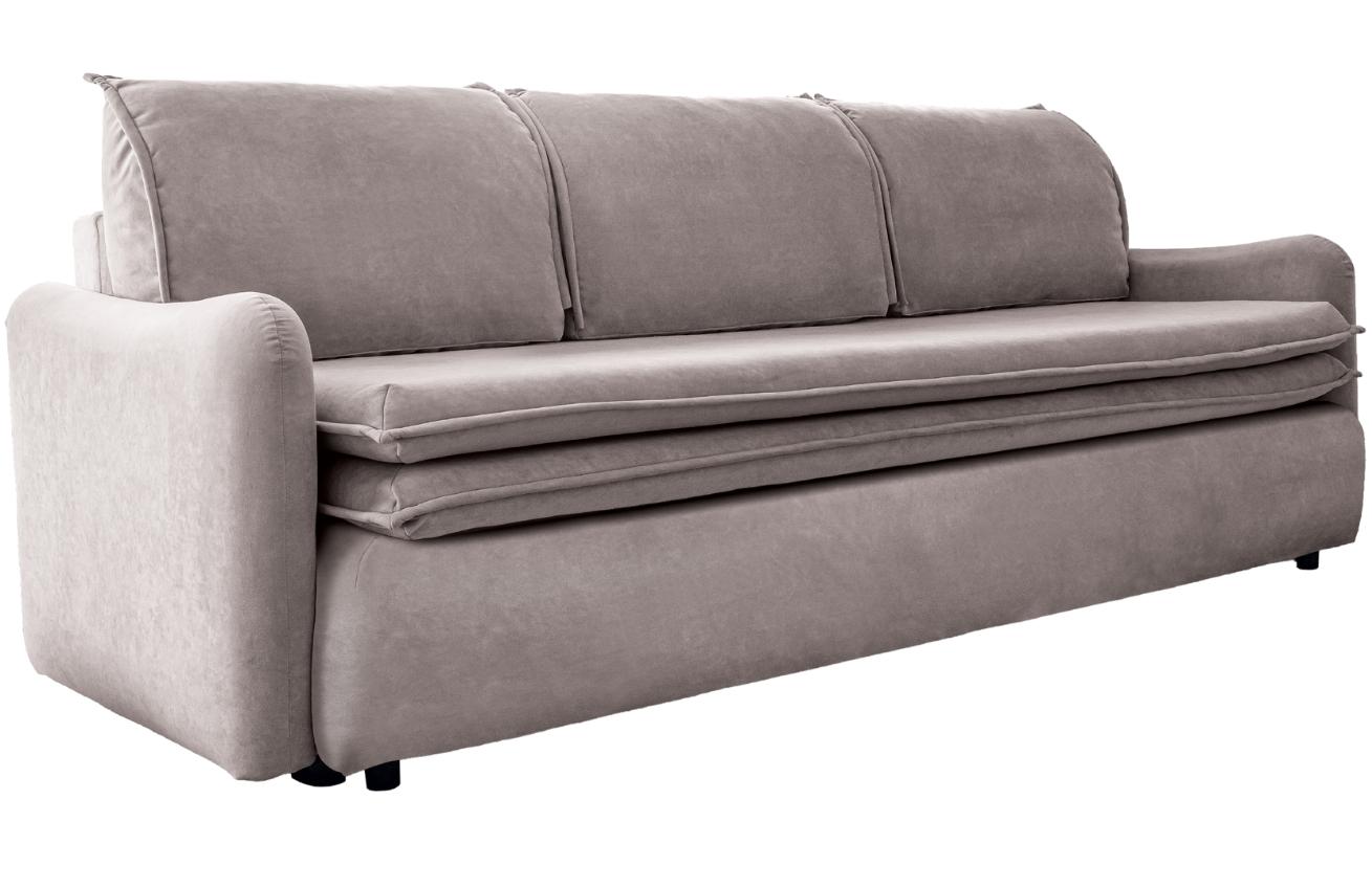 Miuform Sametová rozkládací pohovka Tender Eddie 214 cm