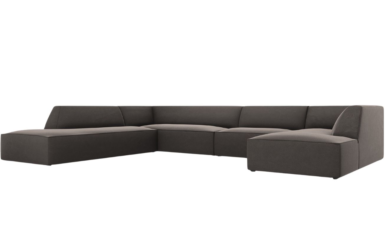 Micadoni Sametová rohová pohovka Ruby 366 cm