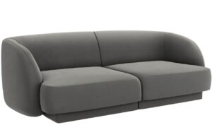 Micadoni Sametová pohovka Miley 180 cm